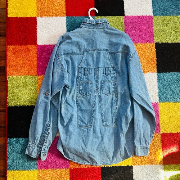 Vintage Denim Overall Button Down - Picture 3 of 6
